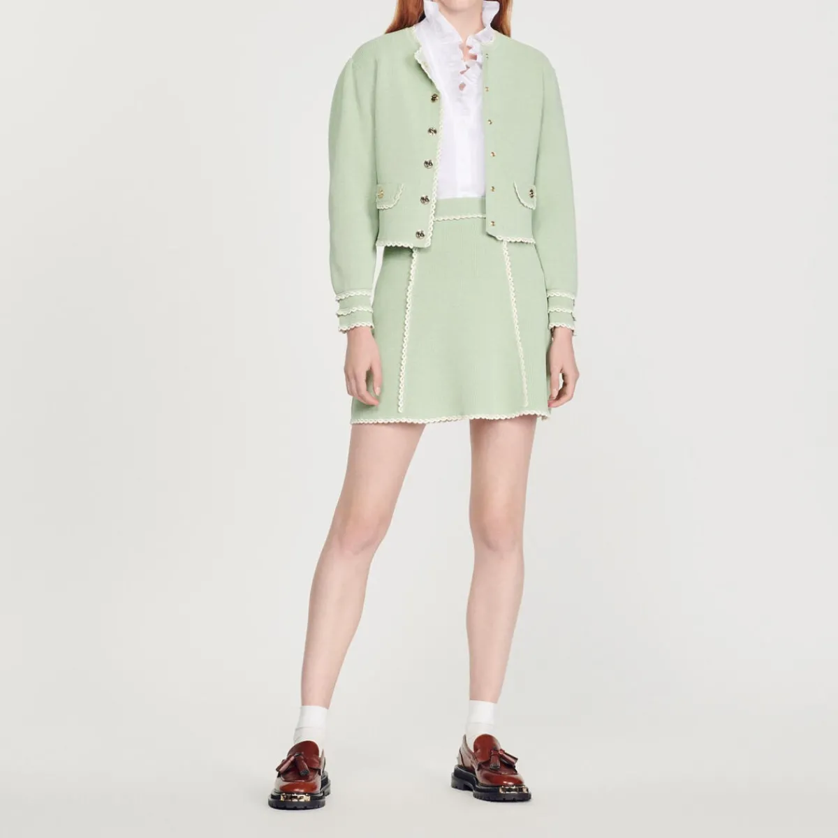 Hot A-Line Knit Skirt Women Matching Sets