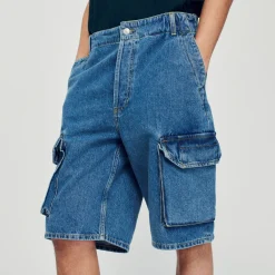 Cheap Baggy Denim Shorts Men Pants & Shorts