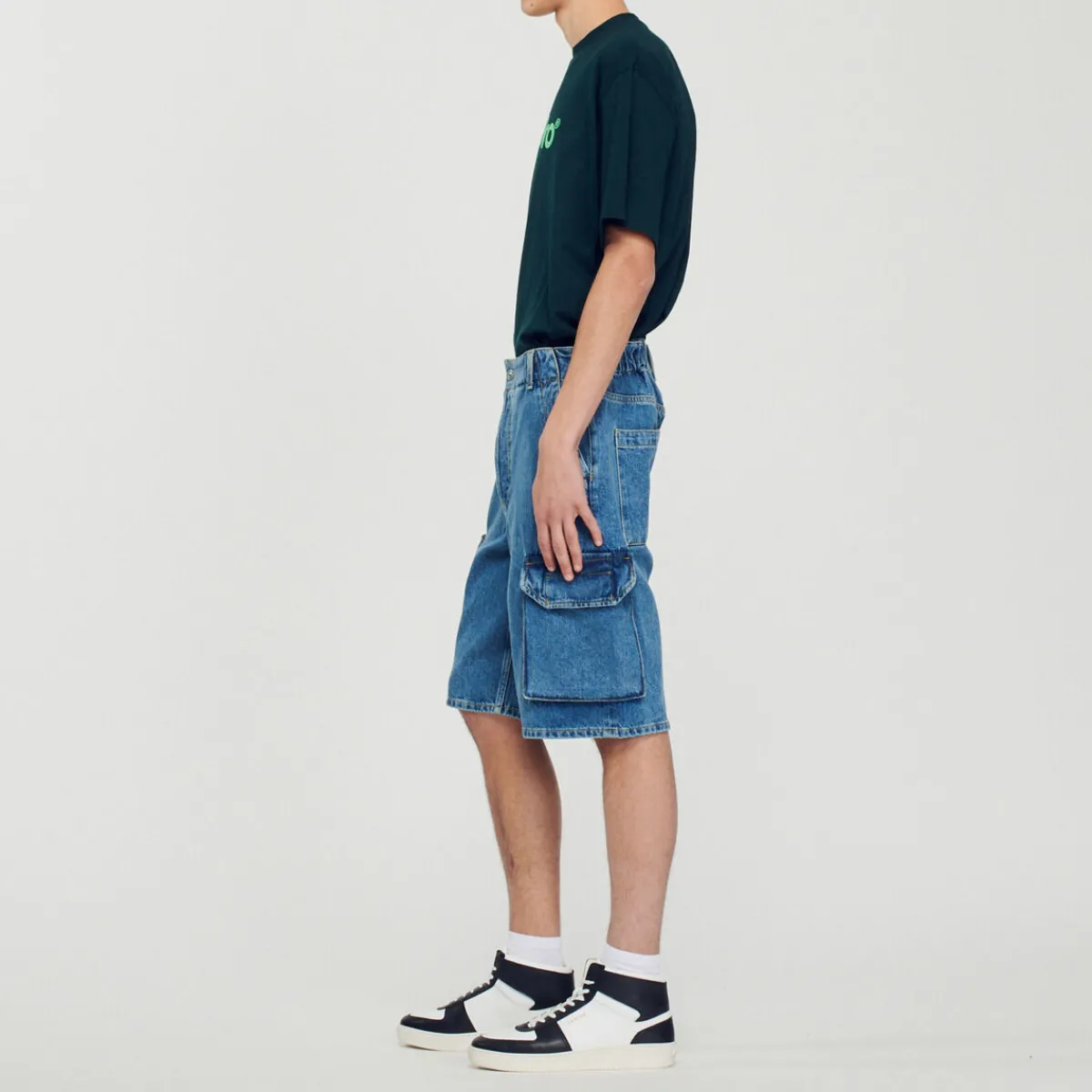 Cheap Baggy Denim Shorts Men Pants & Shorts