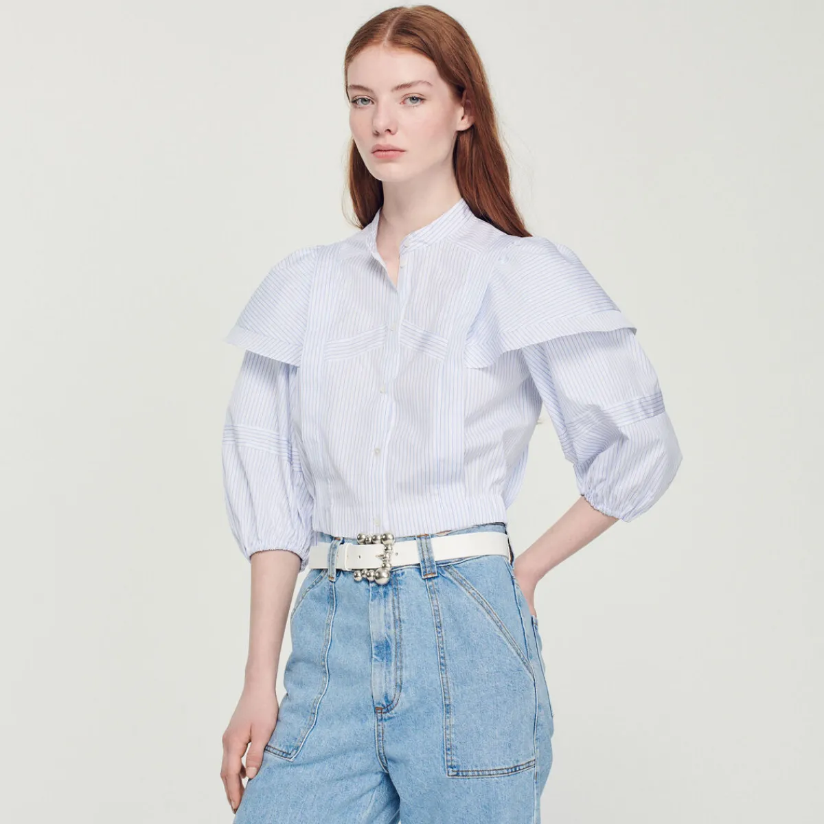 Best Belt With Ball-Embellished Buckle Women Belts