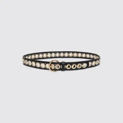 Sale Belt With Round Buckle And Eyelets Women Belts