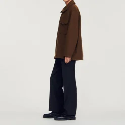 Fashion Boiled Wool Overshirt Men Shirts