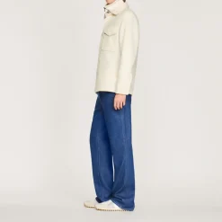 Shop Boiled Wool Overshirt Men Shirts