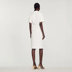 Best Buttoned Midi Dress Women Dresses