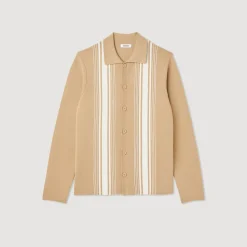 Clearance Cardigan With Contrasting Embroidery Men Sweaters & Cardigans