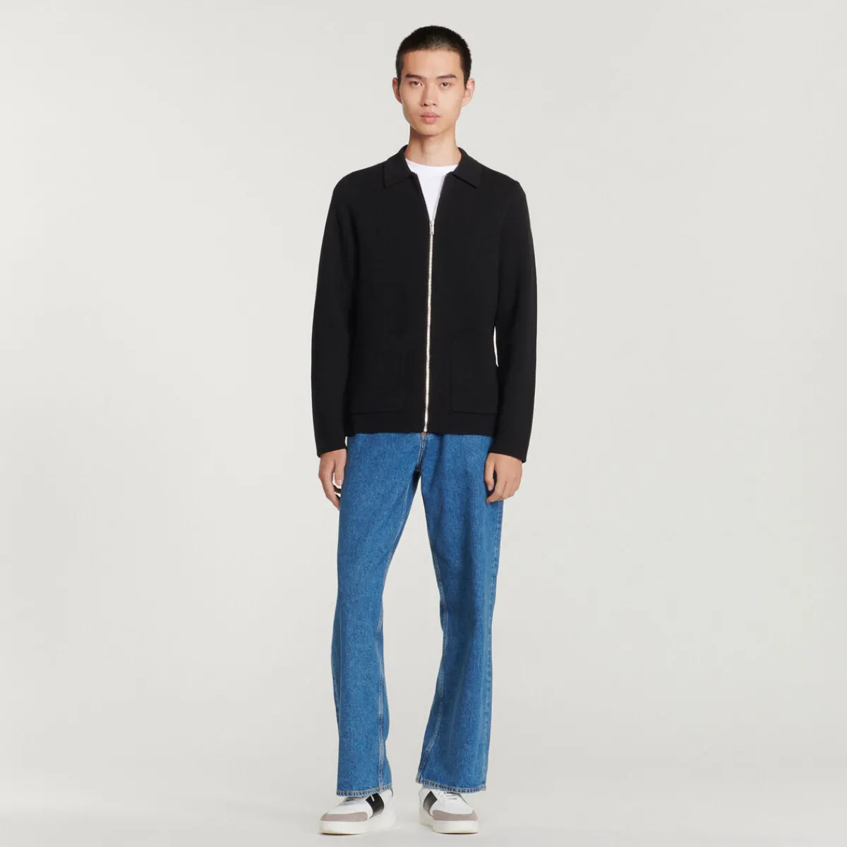 Clearance Cardigan With Polo Collar Men Sweaters & Cardigans