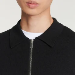 Clearance Cardigan With Polo Collar Men Sweaters & Cardigans
