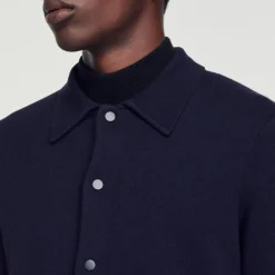 Fashion Cardigan With Polo Collar Men Sweaters & Cardigans