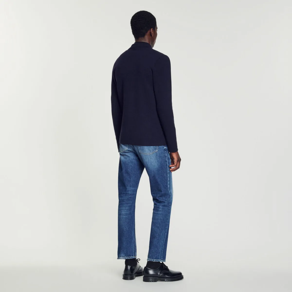 Fashion Cardigan With Polo Collar Men Sweaters & Cardigans