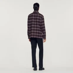 Sale Check Overshirt Men Shirts