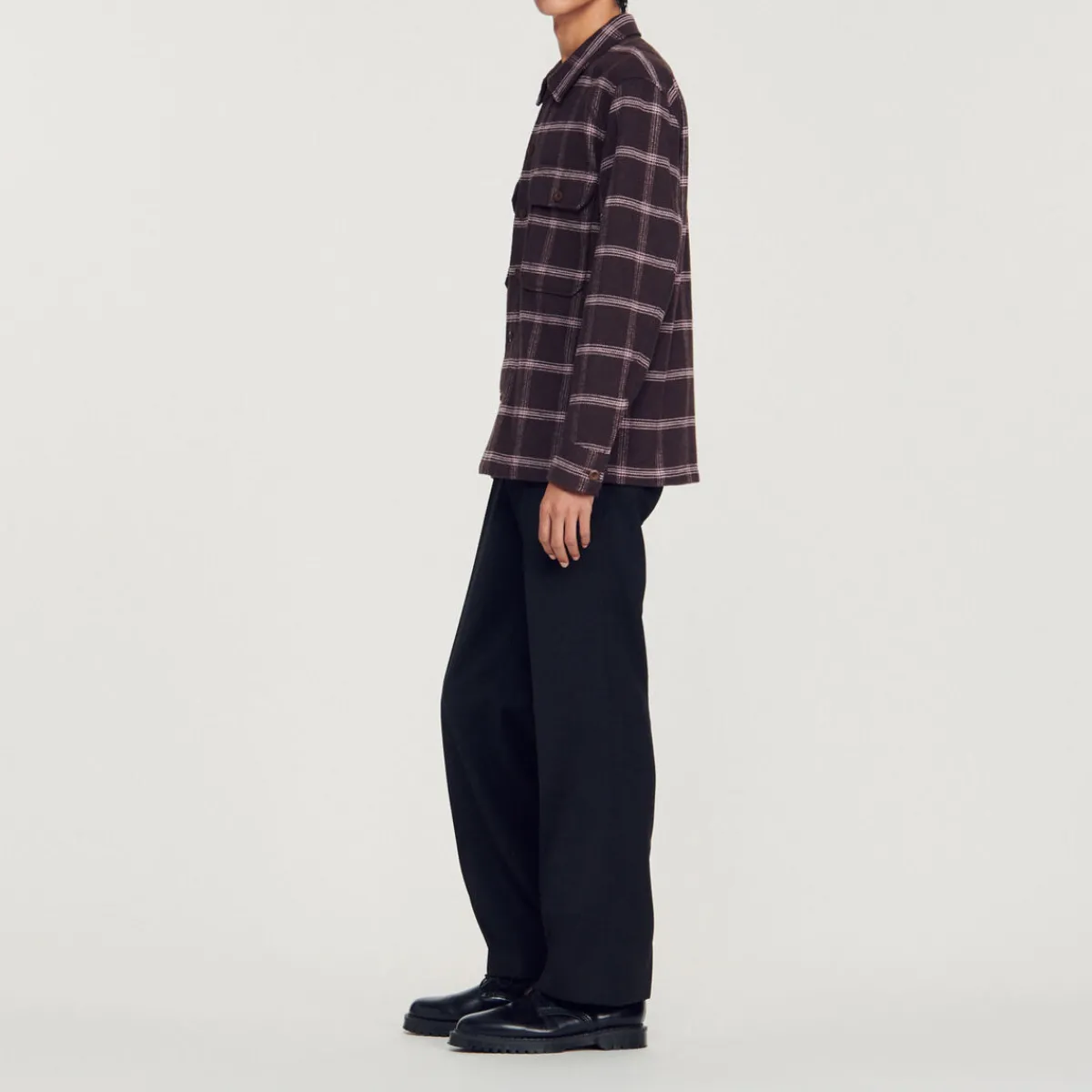 Sale Check Overshirt Men Shirts