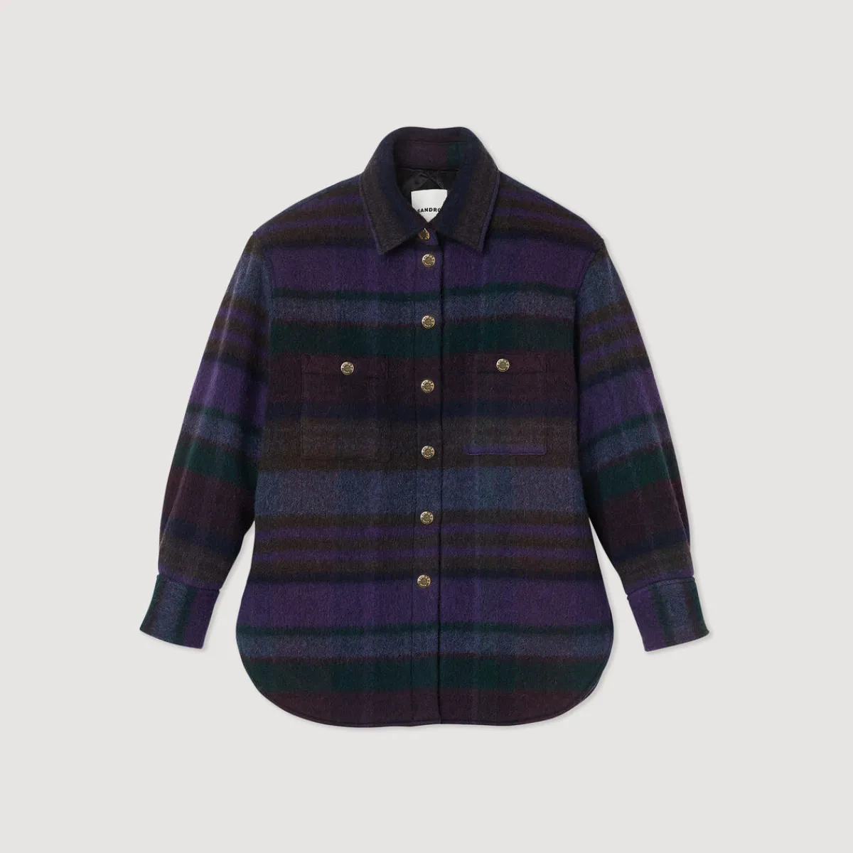 Clearance Checked Overshirt-Style Coat Women Matching Sets