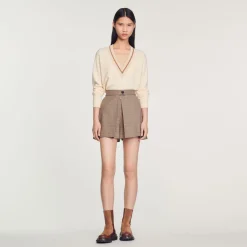 Clearance Checked Shorts Women Matching Sets