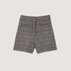 Cheap Checked Shorts Women Matching Sets