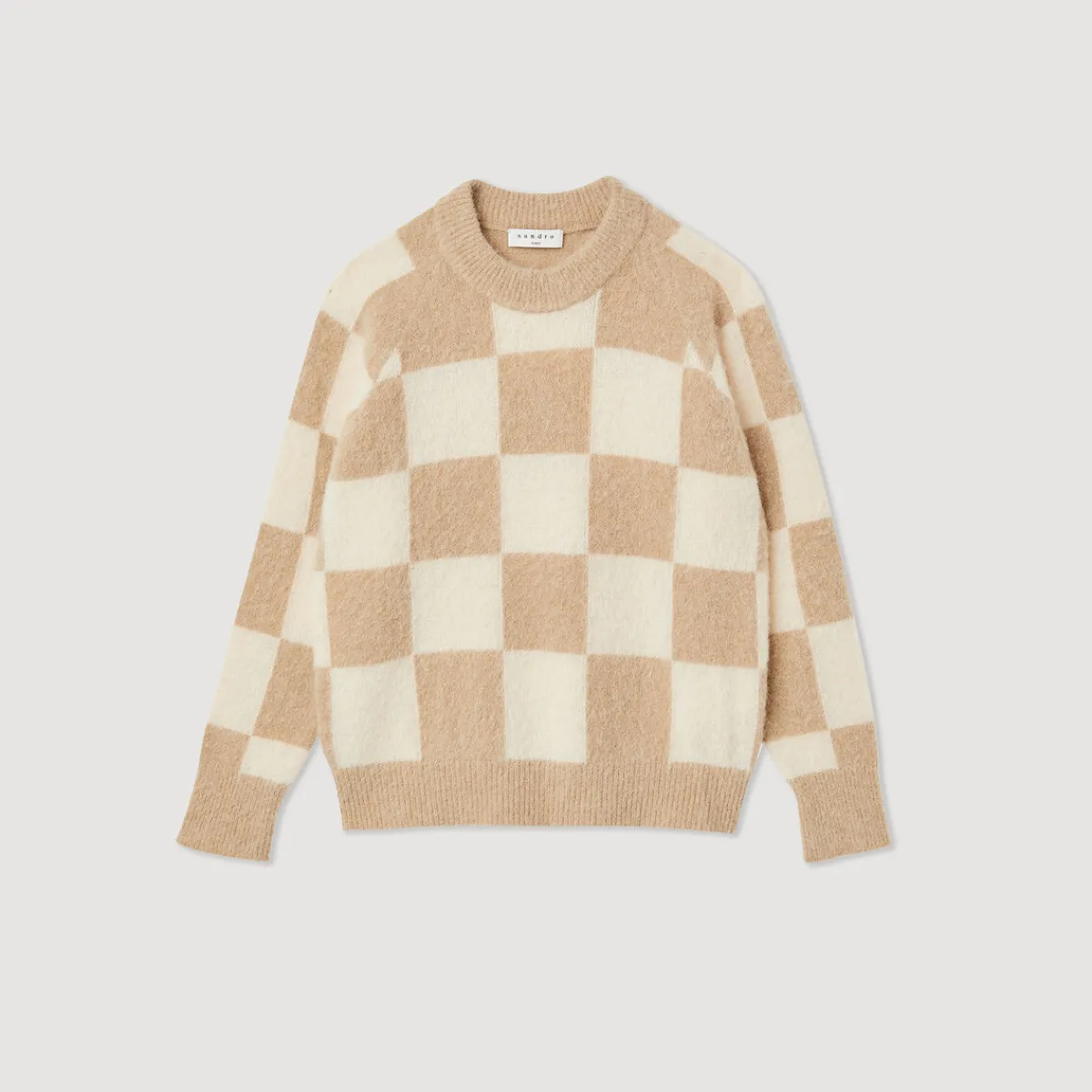 Best Sale Checkered Knit Sweater Women Sweaters & Cardigans