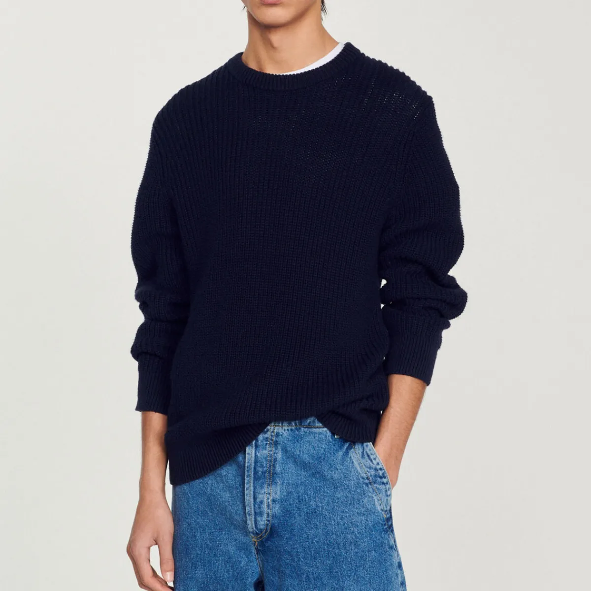 Store Cotton And Silk Sweater Men Sweaters & Cardigans