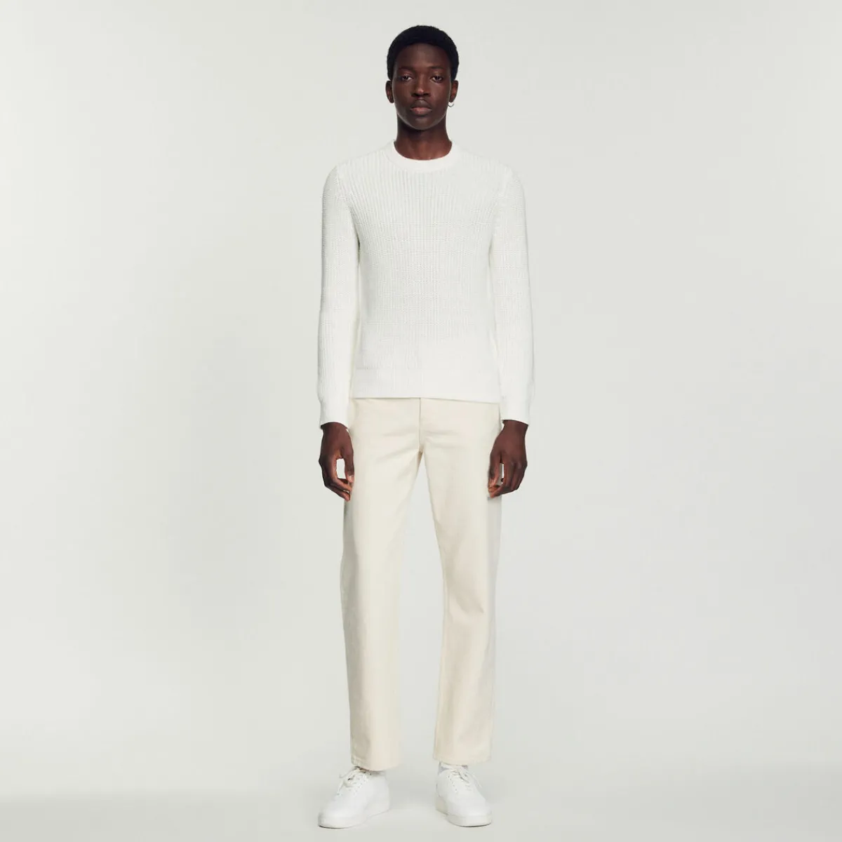 Shop Cotton And Silk Sweater Men Sweaters & Cardigans