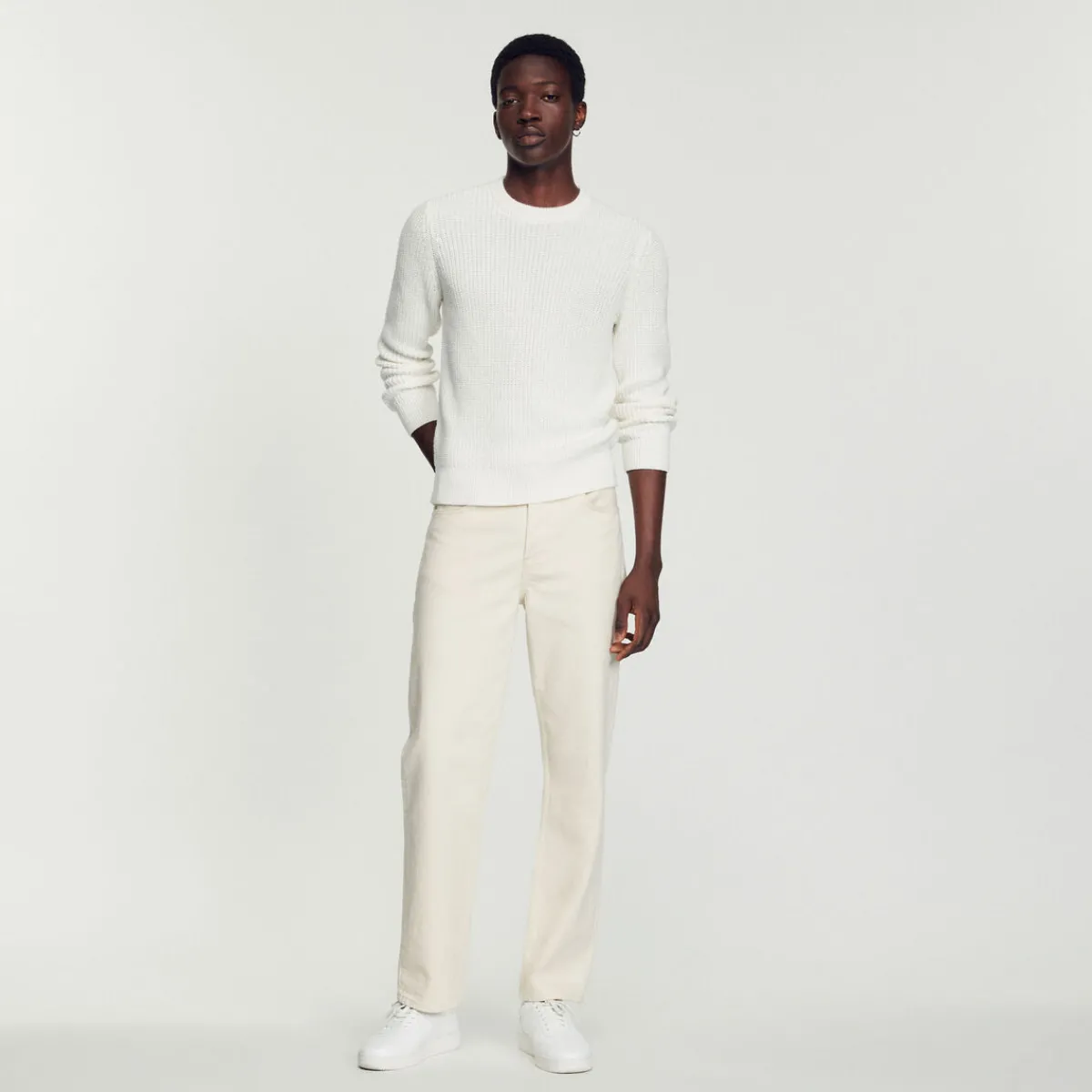 Shop Cotton And Silk Sweater Men Sweaters & Cardigans
