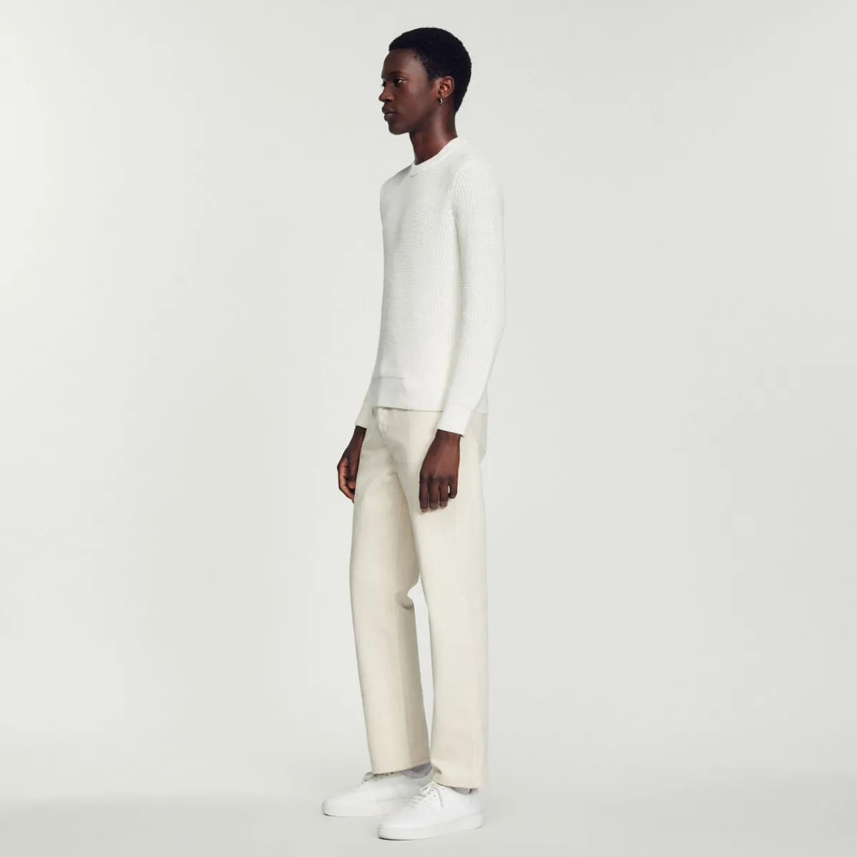 Shop Cotton And Silk Sweater Men Sweaters & Cardigans