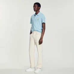 Online Cotton Piqu&Eacute; Polo Shirt With Embroidery Men T-Shirts & Polos