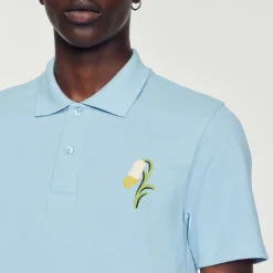 Online Cotton Piqu&Eacute; Polo Shirt With Embroidery Men T-Shirts & Polos