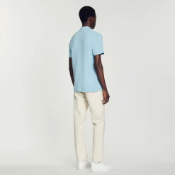 Online Cotton Piqu&Eacute; Polo Shirt With Embroidery Men T-Shirts & Polos