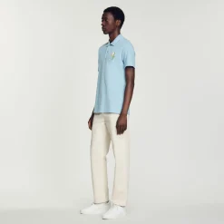 Online Cotton Piqu&Eacute; Polo Shirt With Embroidery Men T-Shirts & Polos