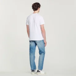 Cheap Cotton T-Shirt With Tulip Embroidery Men T-Shirts & Polos