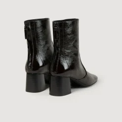Discount Cracked Leather Ankle Boots Women Boots