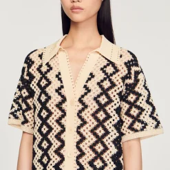 Outlet Crochet Top Women Matching Sets