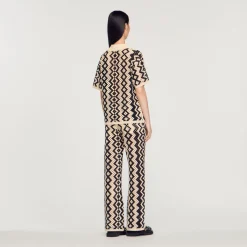Outlet Crochet Top Women Matching Sets