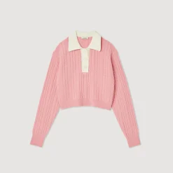Online Cropped Cable-Knit Sweater Women Sweaters & Cardigans