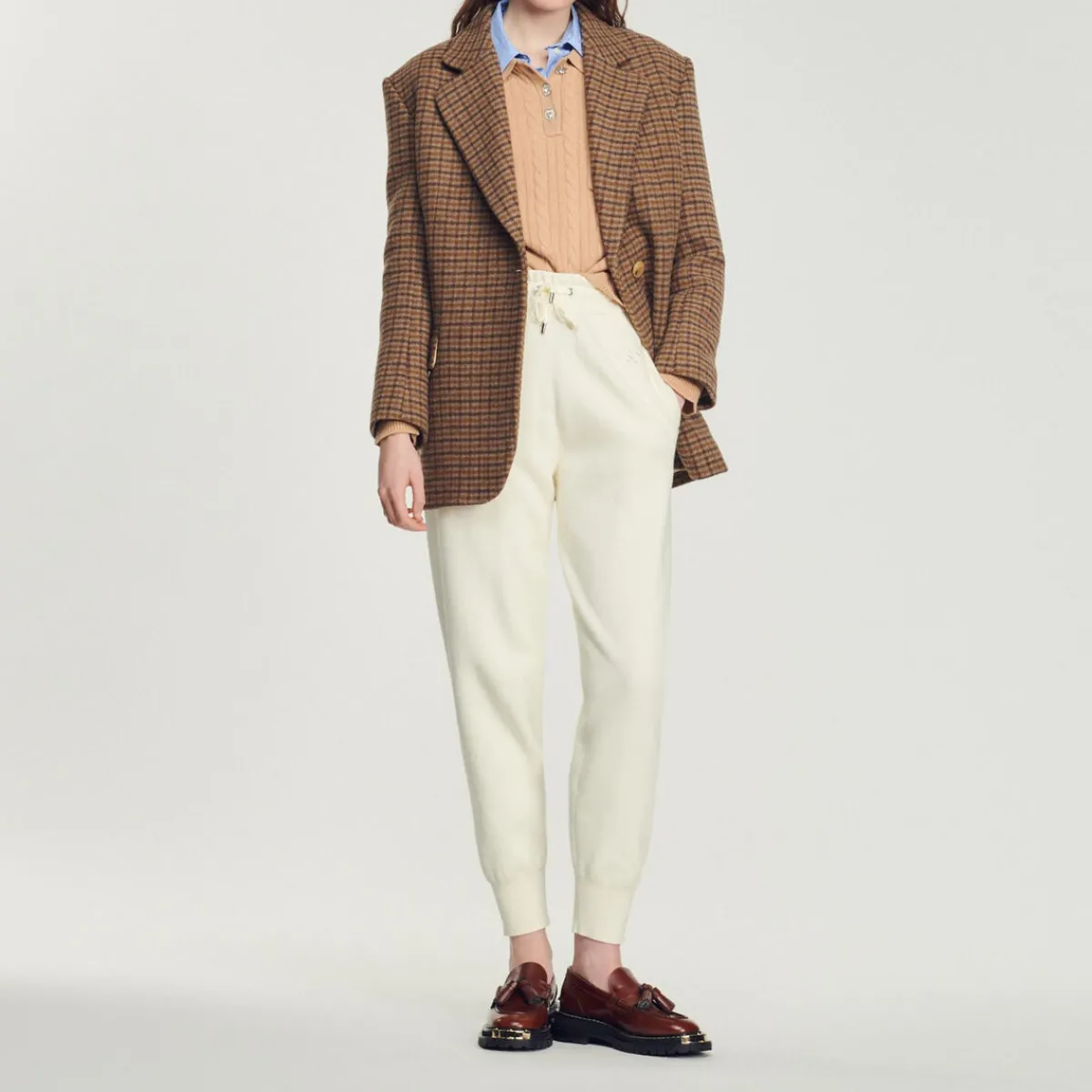 Clearance Cropped Cable-Knit Sweater Women Sweaters & Cardigans