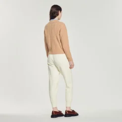 Clearance Cropped Cable-Knit Sweater Women Sweaters & Cardigans