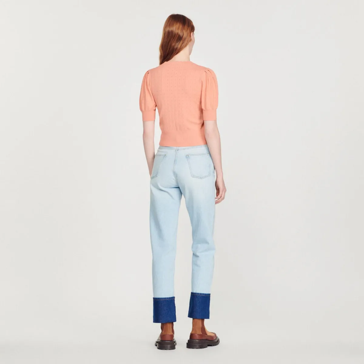 Fashion Cropped Cardigan With Balloon Sleeves Women Sweaters & Cardigans