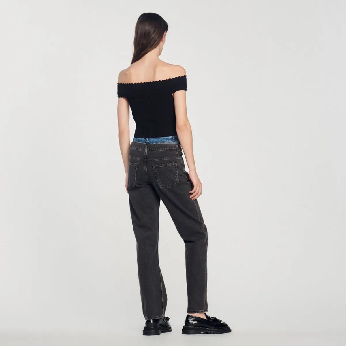 Clearance Cropped Knit Top Women Sweaters & Cardigans