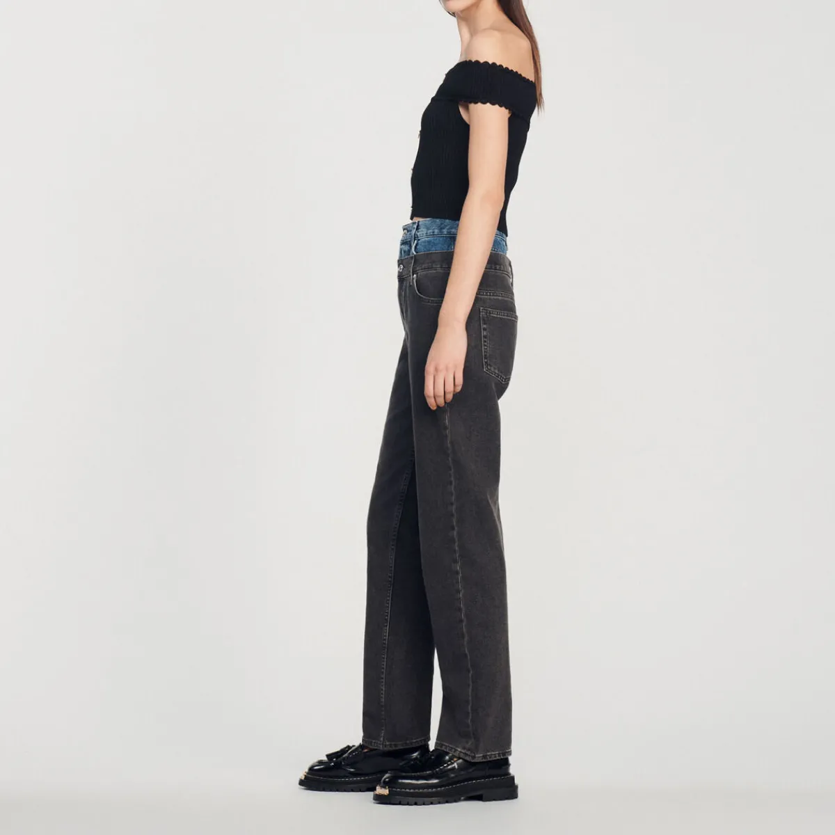 Clearance Cropped Knit Top Women Sweaters & Cardigans