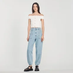 Outlet Cropped Knit Top Women Sweaters & Cardigans