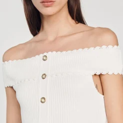 Outlet Cropped Knit Top Women Sweaters & Cardigans