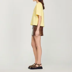 Cheap Cropped Loose T-Shirt Women T-Shirts