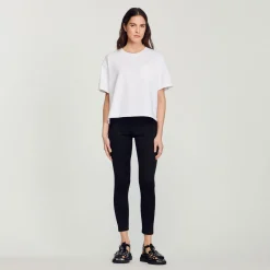 Clearance Cropped Loose T-Shirt Women T-Shirts