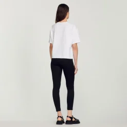 Clearance Cropped Loose T-Shirt Women T-Shirts
