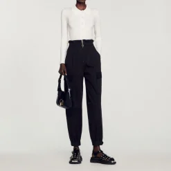Sale Cropped Ribbed Cardigan Women Sweaters & Cardigans