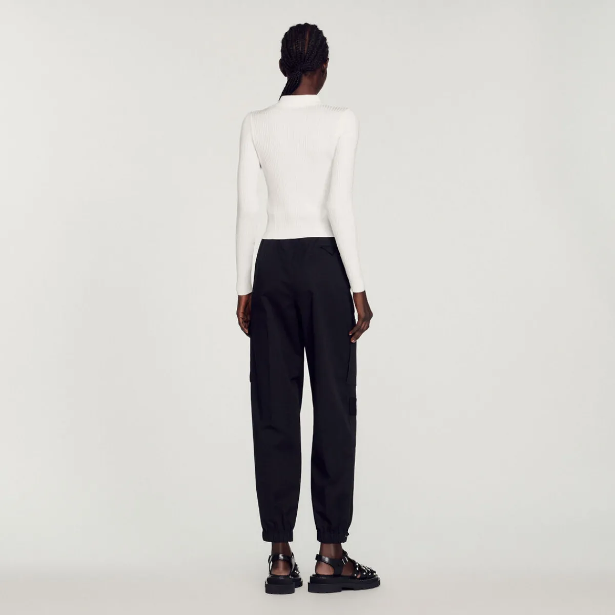 Sale Cropped Ribbed Cardigan Women Sweaters & Cardigans
