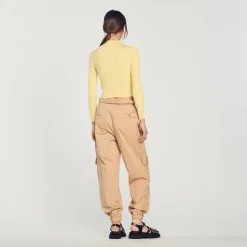 Hot Cropped Ribbed Cardigan Women Sweaters & Cardigans