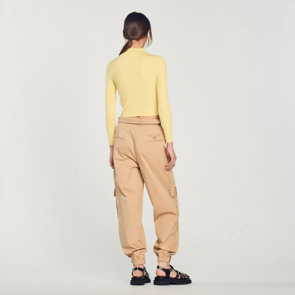 Hot Cropped Ribbed Cardigan Women Sweaters & Cardigans