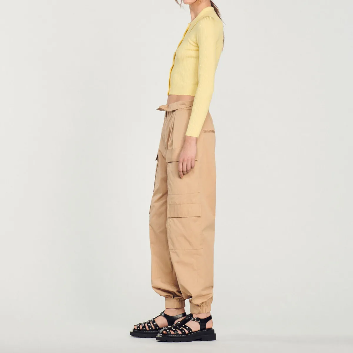 Hot Cropped Ribbed Cardigan Women Sweaters & Cardigans
