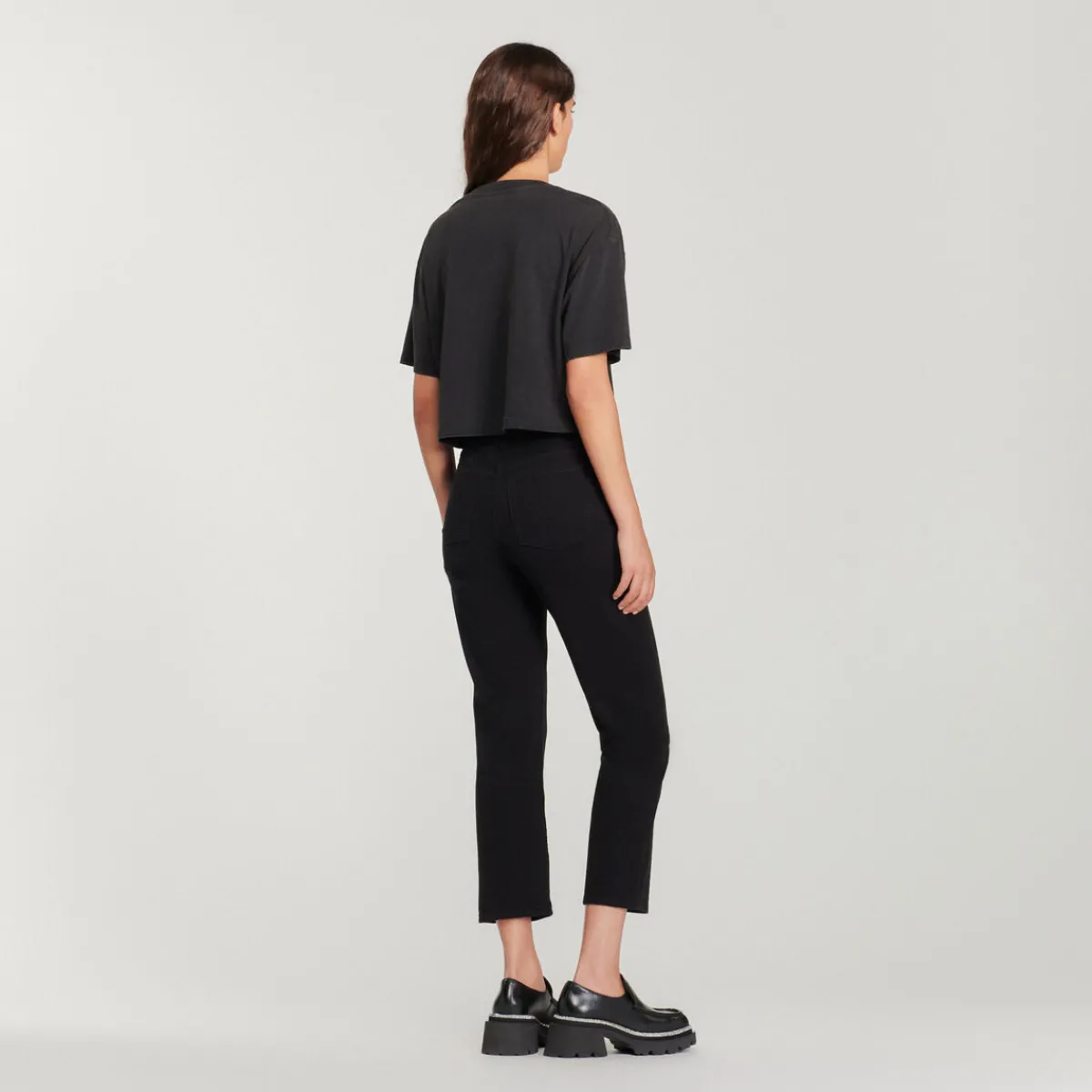 Online Cropped Sandro Club T-Shirt Women T-Shirts
