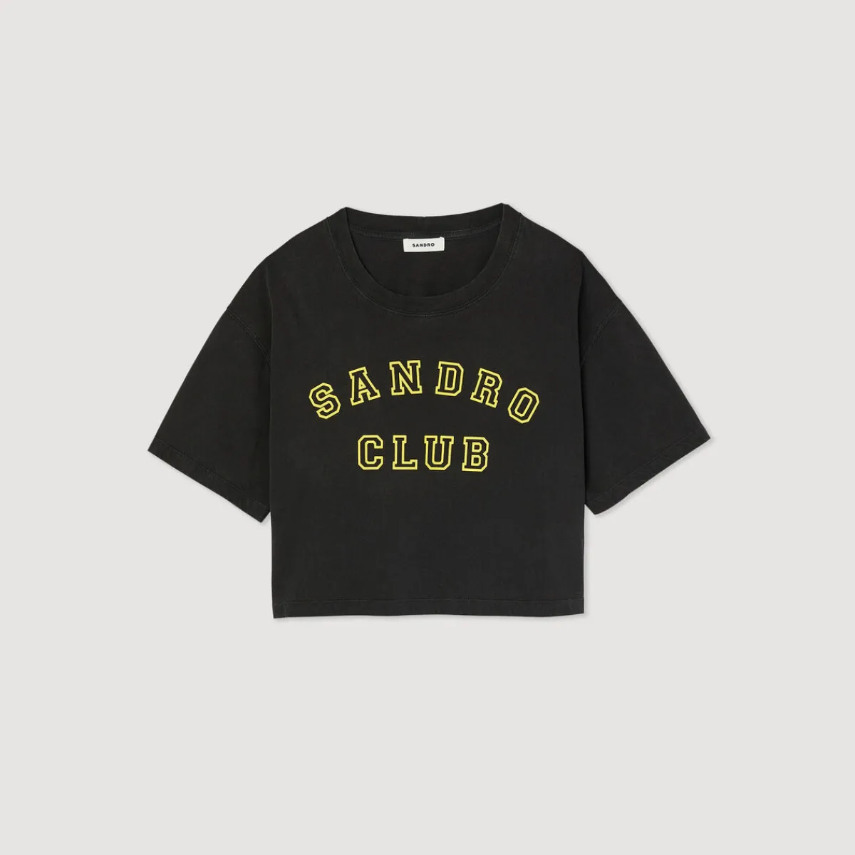 Online Cropped Sandro Club T-Shirt Women T-Shirts