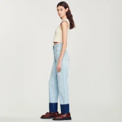 Cheap Cropped Sweater With Eyelets And Rings Women Matching Sets
